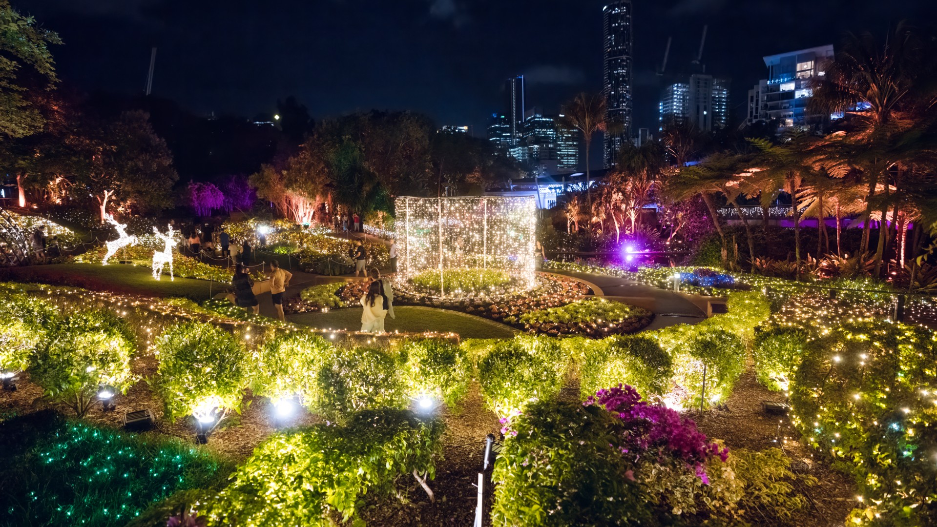 The Enchanted Garden lights